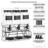 3 Sets 2.2L Liquid Laundry Detergent Dispenser, Glass Laundry Soap