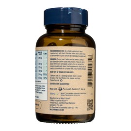 Wiley's Finest Wiley's Finest Wild Alaskan Fish Oil Vitamin K2 Softgels - 500mg of EPA and DHA Omega-3s for Bone and Heart Health Support - 60 Softgels (60 Servings)
