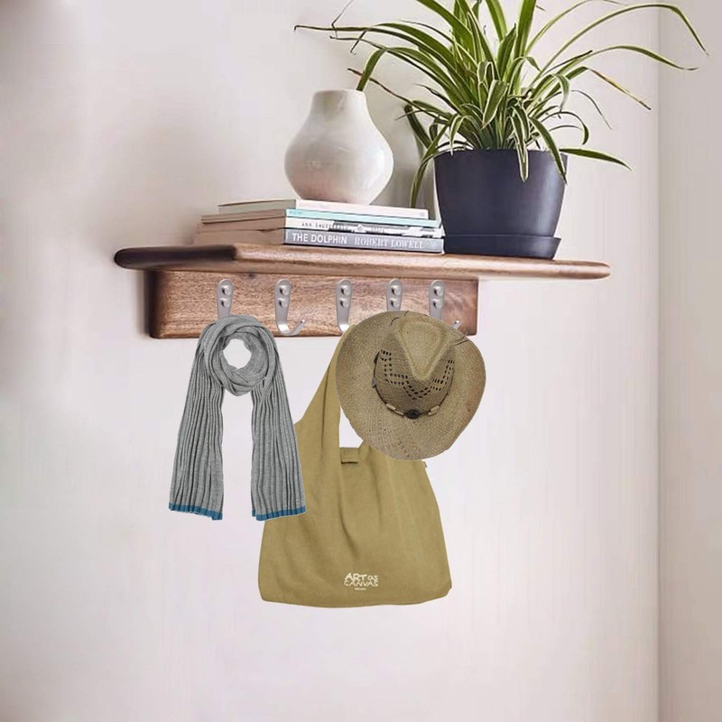 Beilala 8 Pack Heavy Duty Coat Hooks for Wall Door,