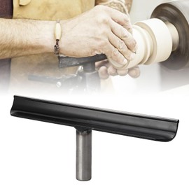 12in Lathe Tool Rest, Concave Design, 1in Post, 304 Steel with Smooth Sliding for Woodturning, for 25mm Lathe Base