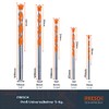 Presch Universal Drill Bit Set Professional 5-Piece Carbide Multi-Purpose Drill