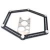 NUZAMAS Aluminum Alloy Multi-Angle Ruler, Angle Luiser Instant Template, Metal