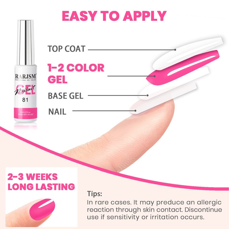 RARJSM RARJSM Gel Liner Nail Art Polish Set of 6pcs