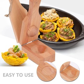 PRETYZOOM Foldable Plantain Press Kitchen Tool - Potato & Banana Smasher, Hanging Design, Space-Saving, 6.29x2.36x2.36 Inch, Synthetic Material