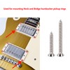 Banworks Imperial Guitar Humbucker Pickup Frame Mounting Screws Set Flat