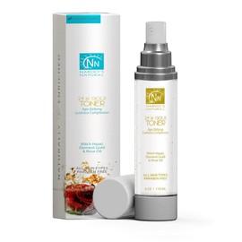 Nardo's Natural 24 Karat Gold Facial Toner, 4 oz, pH Balancing with Witch Hazel, Element Gold & Rose Oil, Nourishing for Smooth Fresh Skin, All Skin Types (Pack of 1)