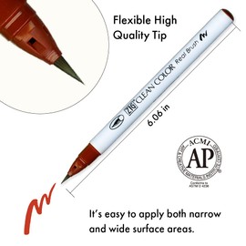 Kuretake ZIG CLEAN COLOR Real Brush 6 colors set 'Portrait colors Ⅱ' for illustration, design art, lettering, calligraphy, drawing