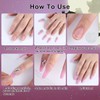 24Pcs Fall Red Press on Nails Short Square Fake Nails