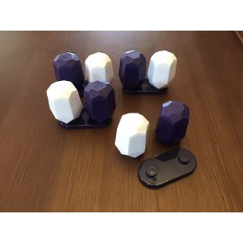 New Delta  Airline Travel Salt & Pepper Shakers w/stand great for Lunch - 4 Sets