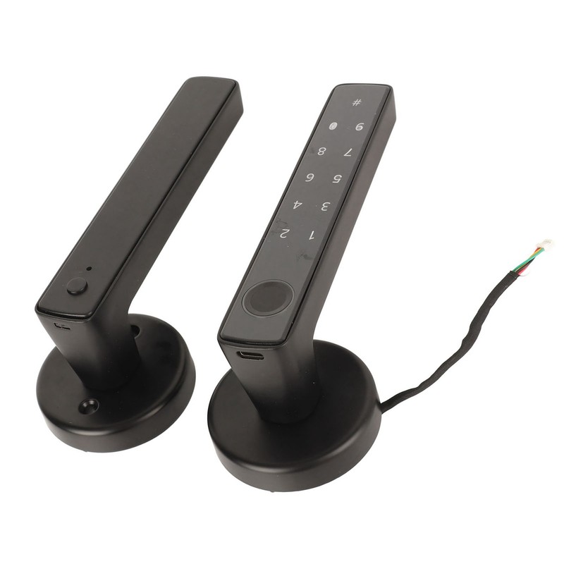 Fingerprint Lock Emergency Charging Low Battery Reminder Accurate Smart Door