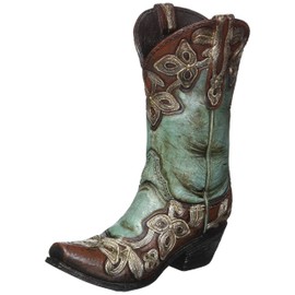 Turquoise Cowgirl Boot Vase