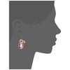 Betsey Johnson Flower Cluster Stone Drop Earrings