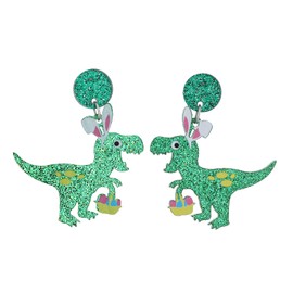 Easter Earrings For Women Easter Bunny Earrings Easter Egg Earrings Rabbit Dangle Drop Earrings Acrylic Easter Earrings Jewelry Holiday Charm Earrings Gift