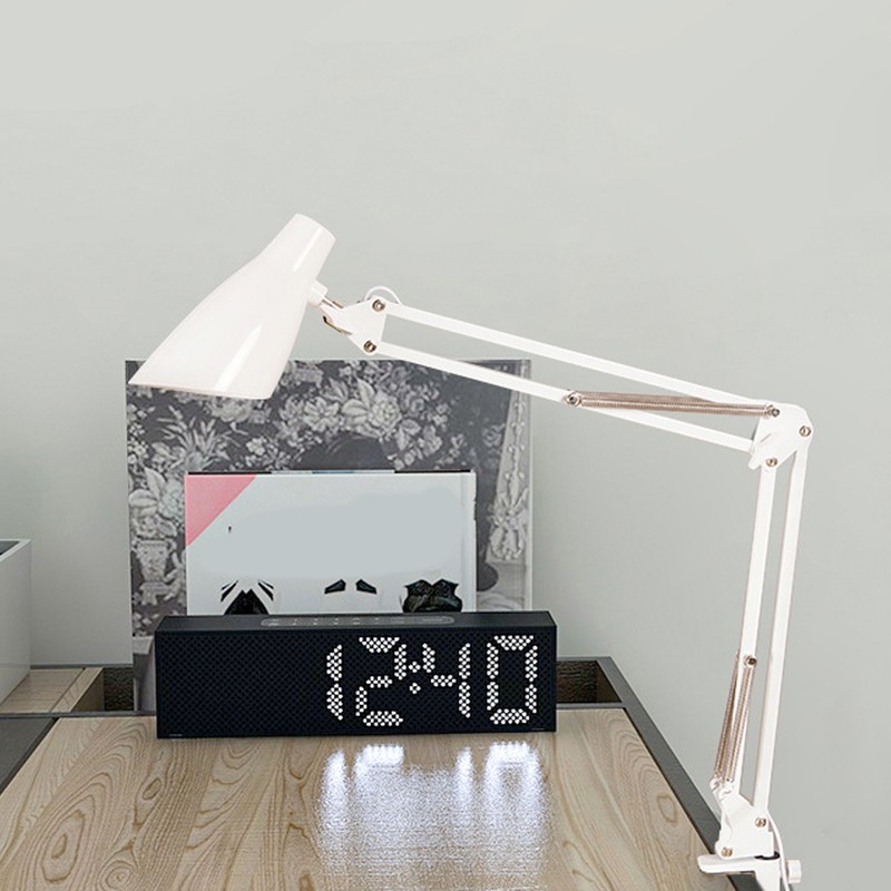 Swing Arm Desk Light with Clamp USB 3 Lighting 10