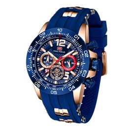 AIMES Watch for Men Sport Military Waterproof Chronograph Mens Watches Analog Quartz Big Face Classic Stylish Fashion Casual Designer Business Work Wrist Watch Elegant Gift for Men