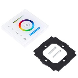 Dimmer Controller Wall-Mounted Touch Panel Controller for RGB RGBW RGB+CCT Dimmable Color Changing LED Strip Lighting DC12V-24V