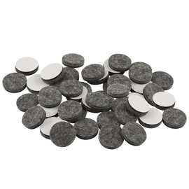 SOFTTOUCH 1" Round Heavy Duty Self Stick Felt Furniture Pads to Protect Hardwood Floors from Scratches, 1 Inch, Gray, 48 Count