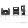 iexcell 100 Pcs Black 9 mm Cable Tie Base Saddle