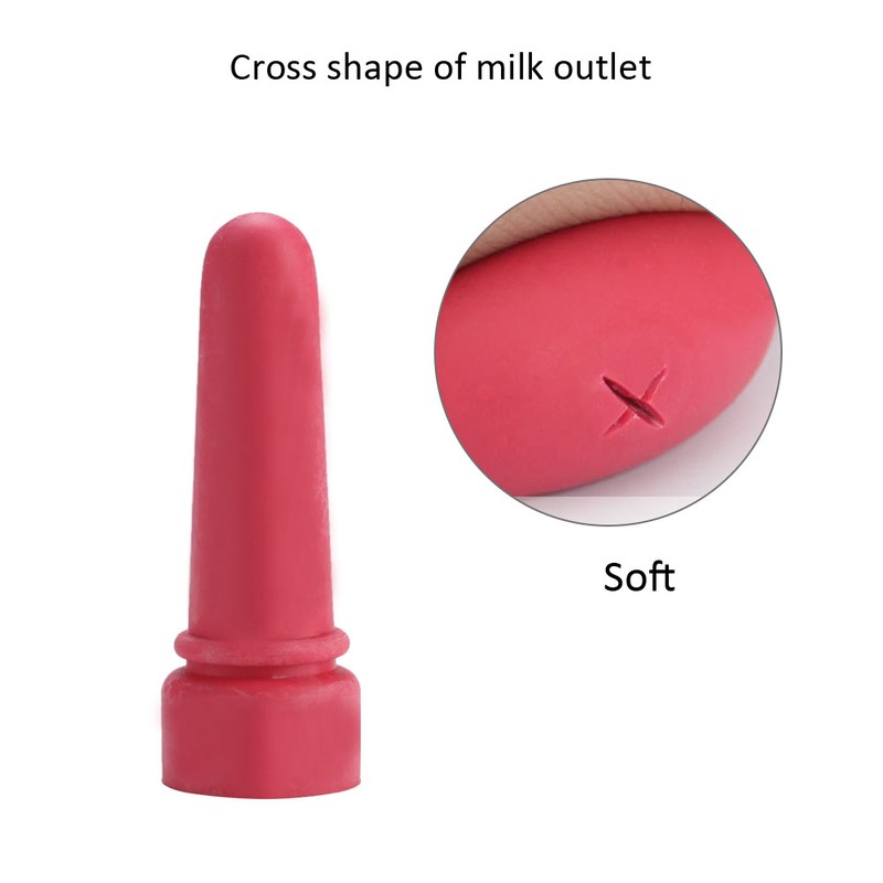 5pcs Animal Feeding Supplies Little Cow Calf Milk Nipple 6.9cm