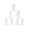 24 Pcs Pink False Nail Tip,Diamond False Nail Tip with
