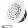 KCVENTSAIR Soffit Vent 6 Inch Round Air Vent Cover, ABS