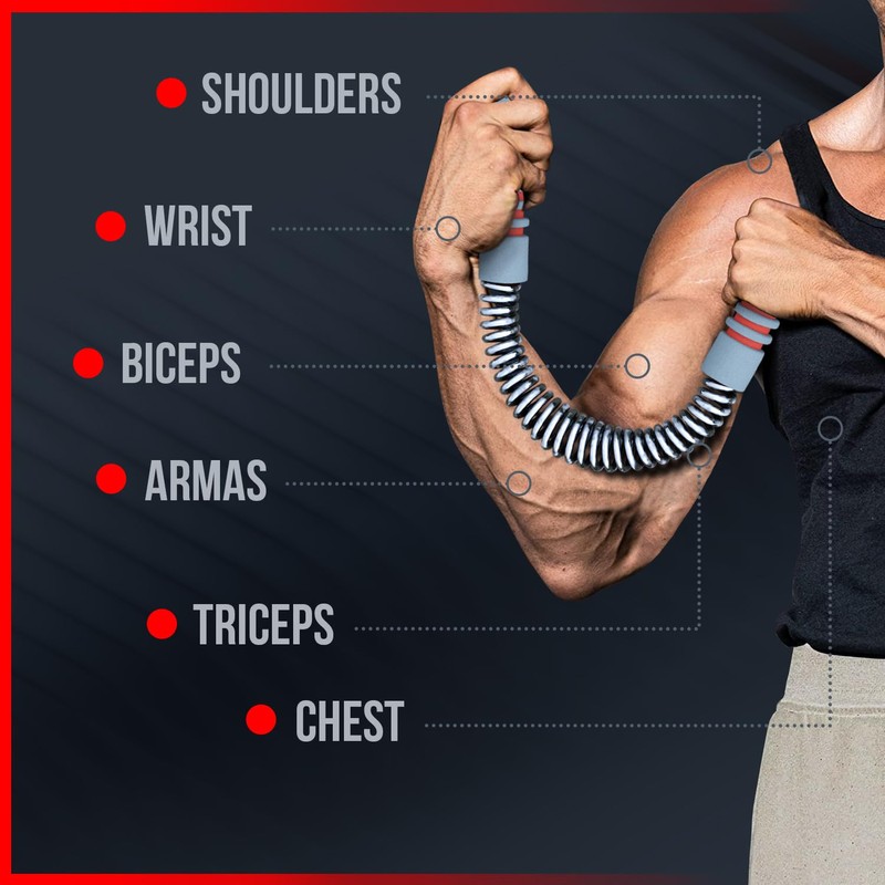 Zenooze Power Twister Bar 20KG, Chest Exerciser for Men, The