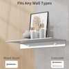 Danpoo Adhesive Floating Shelves for Wall Storage, Metal Wall Shelves,