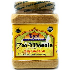 Rani Tea (Chai) Masala 16oz (1lb) 454g Bulk PET Jar ~ All Natural | Vegan | Gluten Friendly | Salt & Sugar Free | NON-GMO | No Colors | Indian Origin
