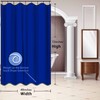 NTETSN Royal Blue Fabric Luxury Shower Curtain, Classic Solid Color