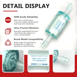 16913 Refrigerant Identifier Replacement Filter, Compatible with R-1234y Machines,Replacement Filter Fits for Robinair 16900/16910 CoolTech ID (Plus) and 16990/16995 Refrigerant Identifier