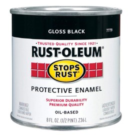 1/2 pt Rust-Oleum Brands 7779730 Black Stops Rust Protective Enamel, Gloss