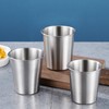 Tosnail 8 Pack 8 oz Stainless Steel Cups, Small Metal