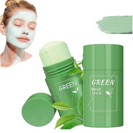 2 Pack Green Mask Stick, Green Mask Clay Stick, green tea deep cleanse mask stick, Deep Cleansing Smearing Mask,Hautpflege, Ölkontrolle, feuchtigkeitsspendende grüne Tee -Gesichtsmaske