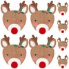 8 Piece Reindeer Shaped Coasters and Placemats Festive Christmas Tableware