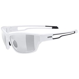 uvex sportstyle 806 V Outdoor Glasses for Men and Women – Photochromic – Anti-Fog – White/Smoke – One Size