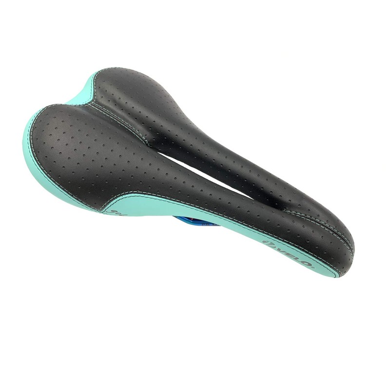 VELO SL-OTR-M006 RACER SADDLE LIMITED OIL SLICK RAIL BLACK/CELESTE