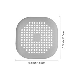 4 Pieces Drain Covers Hair Stopper for Shower Drain Bathtub Stopper Home Drain Protectors with Sucker Water Trap Sink Cover for Bathroom Bathtub and Kitchen (2 Gray+2 White)