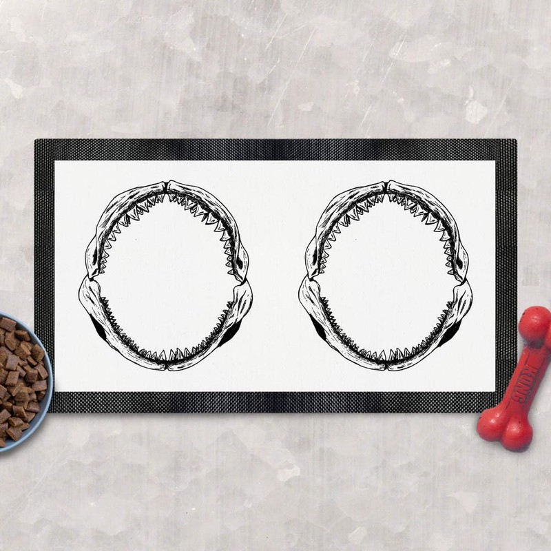 'Shark Jaws' Pet Feeding Mat (PM00001157)