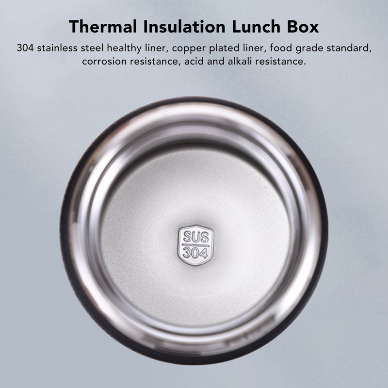 Portable Insulated Food Jar 304 Stainless Steel Thermal Insulation Lunch
