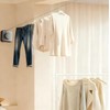 Retractable Clothesline 15.75-Foot Heavy-Duty Clothesline Wall-Mounted Anti-Sag Design for Indoor