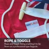 NWFlags Red Ensign Flag 150gsm Nylon Rope & Toggle 18"