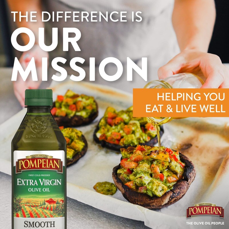 Pompeian Smooth Extra Virgin Olive Oil 32 Fl Oz First