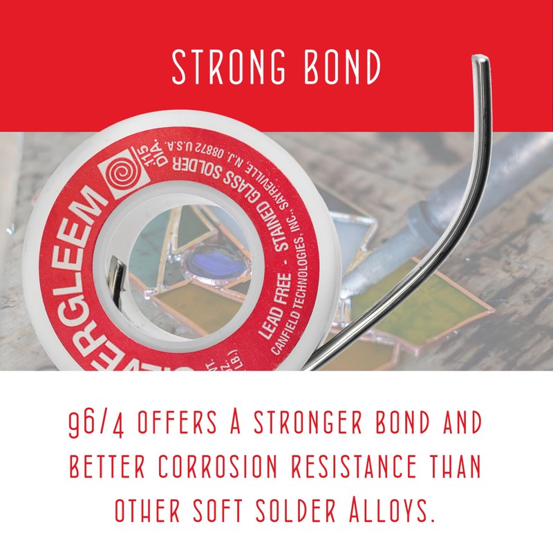 Canfield Silvergleem Lead Free Silver Solder Wire for Stained Glass