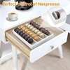 MinBoo Bamboo Coffee Capsule Storage Drawer Tray, Bamboo Drawer Insert