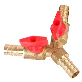 YV4 2-Way Y-Splitter for 10 mm with Shut-off Valves for Taps, Garden Hose
