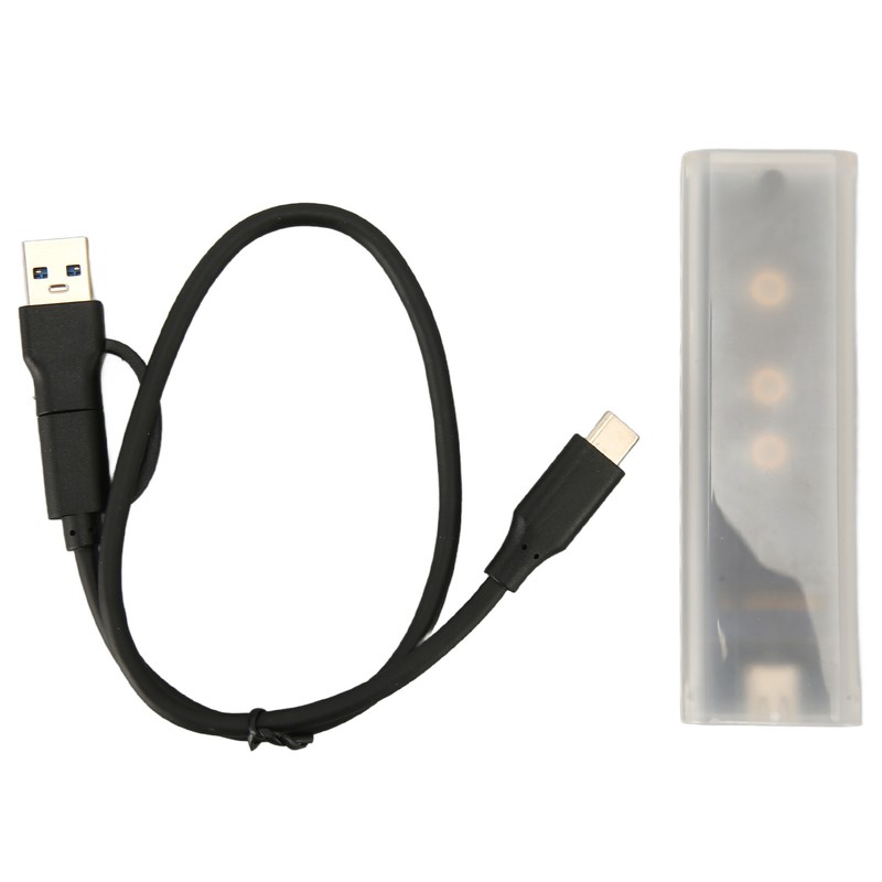 M.2 NVMe SSD Enclosure 10Gbps Type C USB 3.1 Breathing