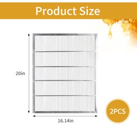 UIVONIGK 2Pcs Metal Queen Excluder for 10 Frame Beehive Metal Queen Bee Excluder Beekeeping Queen Excluders Beekeeping Tools