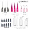KIGITIK 8 Pack 30ml+50ml+100ml Precision Applicator Bottle, Glue Tip Bottle,