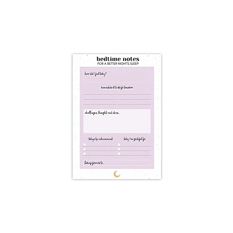 A6 Mini Bedtime Notepad Self Care Gifts For Women Sleep