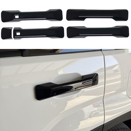 AOKIO Compatible with 2024 2025 Hyundai Santa Fe Accessories Door Handle Cover Trim (Glossy Black)
